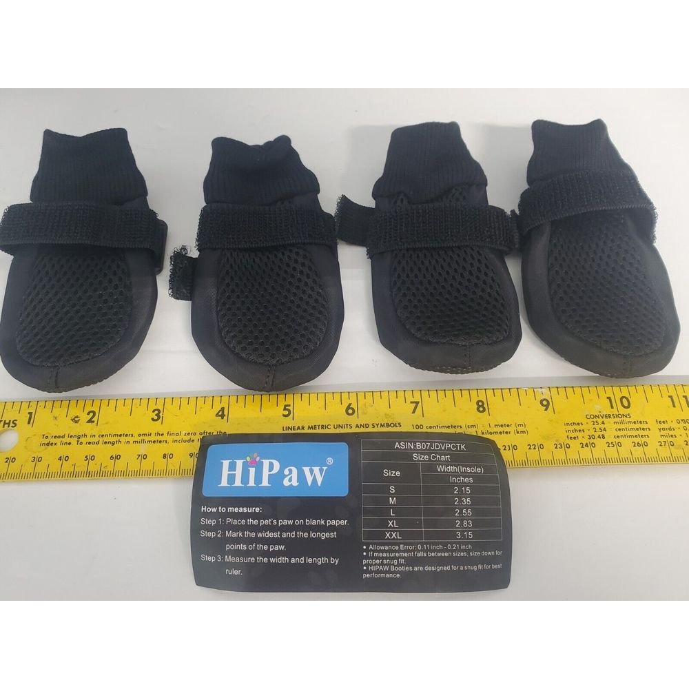 h.i.p. Black Mesh Dog Boots